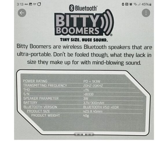 New! Bitty Boomers Star Wars Grogu Baby Yoda The Mandalorian Bluetooth Speaker - Picture 3 of 4